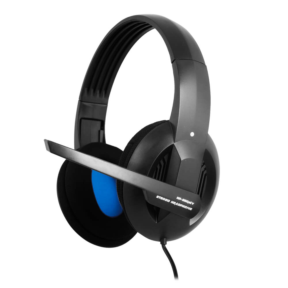 Наушники Gemix HP-660MV Черные,микрофон, регулятор громкости. Диаметр ...